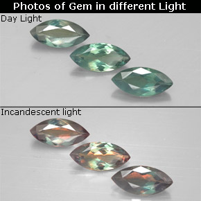  ct natürliche mehrfarbiger Alexandrit-Edelsteine, Marquise, VS