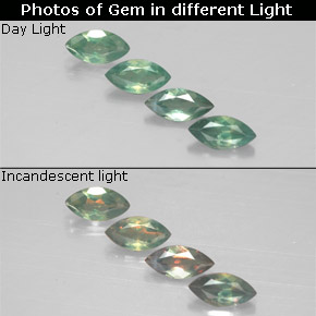  ct natürliche mehrfarbiger Alexandrit-Edelsteine, Marquise, VS