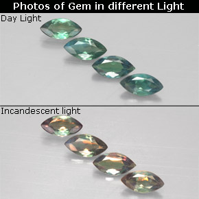  ct natürliche mehrfarbiger Alexandrit-Edelsteine, Marquise, VS