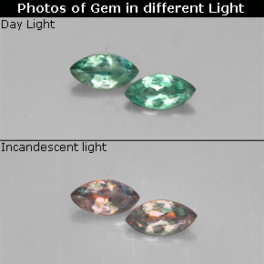  ct natürliche mehrfarbiger Alexandrit-Edelsteine, Marquise, VS