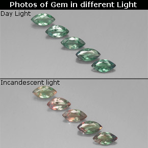  ct natürliche mehrfarbiger Alexandrit-Edelsteine, Marquise, VS