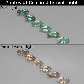  ct natürliche mehrfarbiger Alexandrit-Edelsteine, Marquise, VS
