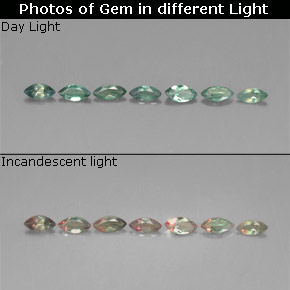  ct natürliche mehrfarbiger Alexandrit-Edelsteine, Marquise, VS