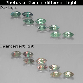  ct natürliche mehrfarbiger Alexandrit-Edelsteine, Marquise, VS