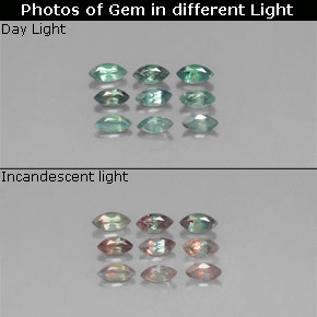  ct natürliche color-change Alexandrit-Edelsteine, Marquise, VS