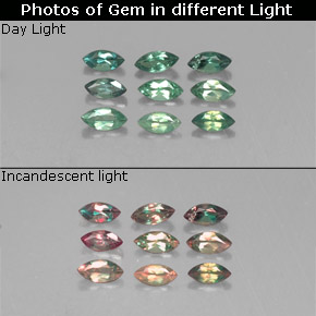  ct natürliche color-change Alexandrit-Edelsteine, Marquise, VS