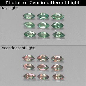  ct natürliche mehrfarbiger Alexandrit-Edelsteine, Marquise, VS