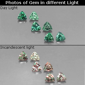  ct natürliche mehrfarbiger Alexandrit-Edelsteine, Trillion, VS