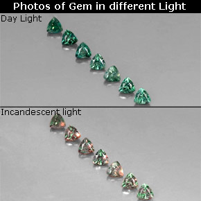  ct natürliche mehrfarbiger Alexandrit-Edelsteine, Trillion, VS