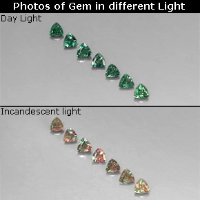  ct natürliche mehrfarbiger Alexandrit-Edelsteine, Trillion, VS