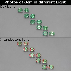  ct natürliche color-change Alexandrit-Edelsteine, Oval Schliff, VS