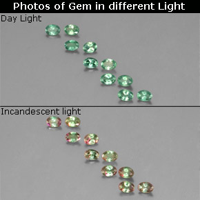  ct natürliche mehrfarbiger Alexandrit-Edelsteine, Oval Schliff, VS