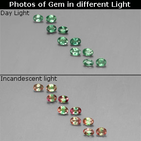  ct natürliche mehrfarbiger Alexandrit-Edelsteine, Oval Schliff, VS