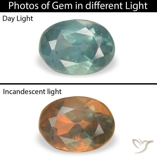 0.21ct Natürlicher Mittelgrün Alexandrit, Oval, VS