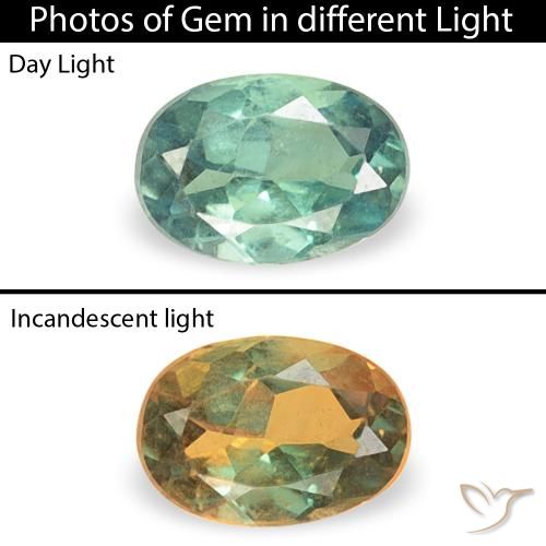 0.14ct Natürlicher Bläulich-grün Alexandrit, Oval, VS
