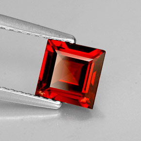 1,10 ctw natürlicher roter Almandin-Granat, Quadrat, VS-SI