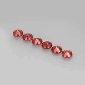  ct natürliche orange-rot Almandin-Granat-Edelsteine, Rund Schliff, VS