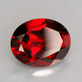 3,00 ctw natürlicher roter Almandin-Granat, Oval Schliff, VVS-VS