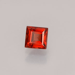 0,59 ctw natürlicher roter Almandin-Granat, Quadrat, VVS-VS