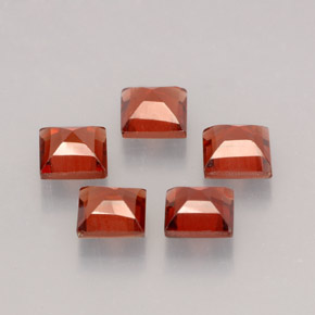  ct natürliche roter Almandin-Granat-Edelsteine, Quadrat, VVS-VS