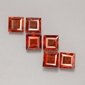  ct natürliche roter Almandin-Granat-Edelsteine, Quadrat, VVS-VS