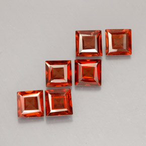  ct natürliche roter Almandin-Granat-Edelsteine, Quadrat, VVS-VS