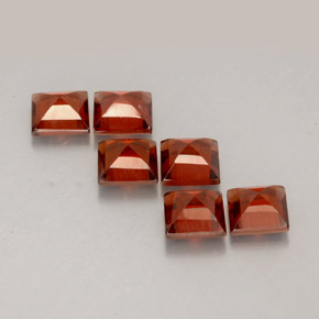  ct natürliche roter Almandin-Granat-Edelsteine, Quadrat, VVS-VS
