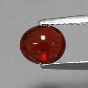 1,44 ctw natürlicher roter Almandin-Granat, Oval Schliff, Lichtdurchlässig