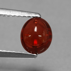1,44 ctw natürlicher roter Almandin-Granat, Oval Schliff, Lichtdurchlässig