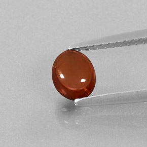 0,76 ctw natürlicher roter Almandin-Granat, Transparent, Transparent / Lichtdurchlässig
