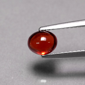 9,17 ctw natürlicher orange-rot Almandin-Granat, Oval Schliff, Lichtdurchlässig