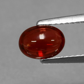 1,37 ctw natürlicher roter Almandin-Granat, Oval Schliff, Lichtdurchlässig