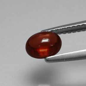 1,10 ctw natürlicher roter Almandin-Granat, Oval Schliff, Lichtdurchlässig