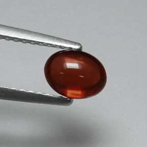1,10 ctw natürlicher roter Almandin-Granat, Oval Schliff, Lichtdurchlässig