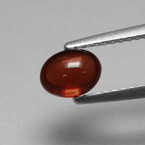 1,10 ctw natürlicher roter Almandin-Granat, Oval Schliff, Lichtdurchlässig