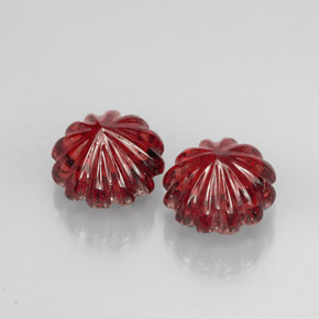  ct natürliche Rot Almandin-Granat-Edelsteine, Ausgefallene Form, Lichtdurchlässig