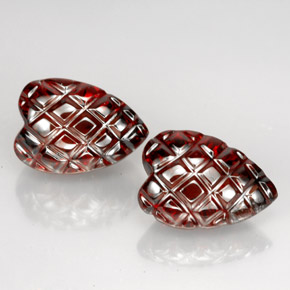  ct natürliche tiefrot Almandin-Granat-Edelsteine, Herzform, Lichtdurchlässig