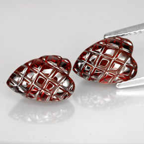  ct natürliche tiefrot Almandin-Granat-Edelsteine, Herzform, Lichtdurchlässig