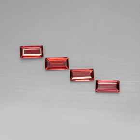  ct natürliche Rot Almandin-Granat-Edelsteine, Baguette, VVS-VS