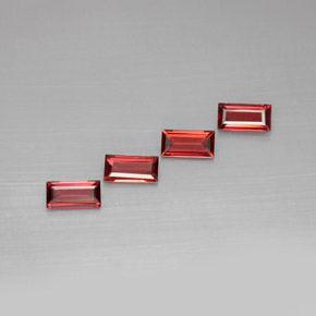  ct natürliche Rot Almandin-Granat-Edelsteine, Baguette, VVS-VS