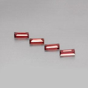  ct natürliche Rot Almandin-Granat-Edelsteine, Baguette, VVS-VS