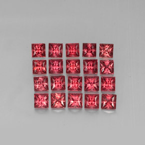  ct natürliche Rot Almandin-Granat-Edelsteine, Quadrat, VVS-VS