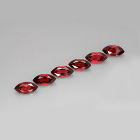  ct natürliche roter Almandin-Granat-Edelsteine, Marquise, VVS-VS