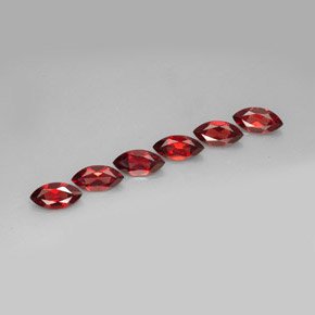  ct natürliche roter Almandin-Granat-Edelsteine, Marquise, VVS-VS