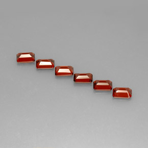  ct natürliche Rot Almandin-Granat-Edelsteine, Smaragdschliff, VVS-VS