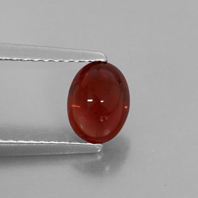 1,28 ctw natürlicher roter Almandin-Granat, Transparent, Transparent / Lichtdurchlässig