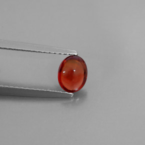 0,90 ctw natürlicher roter Almandin-Granat, Transparent, Transparent / Lichtdurchlässig