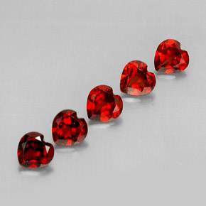  ct natürliche roter Almandin-Granat-Edelsteine, Herzform, VS