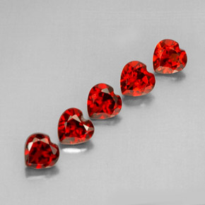  ct natürliche tiefrot Almandin-Granat-Edelsteine, Herzform, VS