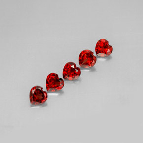  ct natürliche tiefrot Almandin-Granat-Edelsteine, Herzform, VS